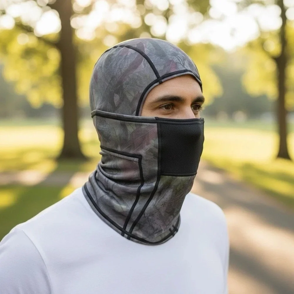 Adidas Alphaskin III 3 Balaclava Tree Camo Hood Reflective‎ Ski Mask Shiesty